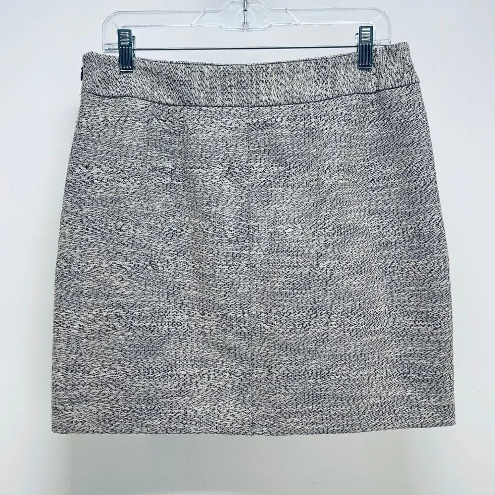 Ann Taylor LOFT Skirt Sz 10P Women’s Straight Mini Lined Maroon Gray White - Picture 10 of 10